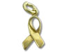 Plain Gold Vermeil Awareness Ribbon