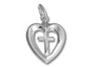 Cross Heart Charm