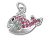 Whale with Clear and Pink CZ