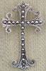 Elegant Marcasite Cross Pendant