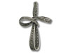Marcasite Weave Cross Pendant