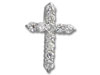 Silver CZ Cross Pendant