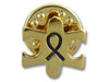 Gold plated "Autism" Ribbon Pin
