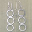 3 Circle Dangle Earrings