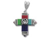 Multi Color Cross Pendant