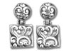 Filigree Square Linked Earrings
