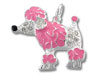 Pink Enamel Poodle Charm