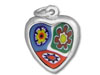 Italian Murano Milifiori Pastel Heart
