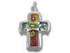 Sterling Silver Murano Cross