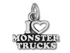 I Love Monster Trucks Charm