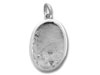 Sterling Silver Plain Oval Picture Frame Charm