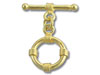 Vermeil Rope Round Toggle
