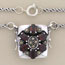 Garnet Purse Marcasite Necklace