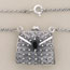 Garnet Purse Marcasite Necklace
