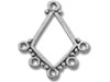 Silver Diamond Shape Dangle Finding