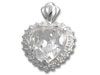 Clear CZ Heart Pendant