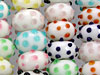 Cute Multi Color Bumpy Lampwork Beads