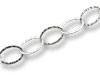 Hammered Flat Large Oval Link