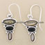 Silver Design Stone Earrings