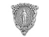 Sterling Silver Virgin Mary Rosary Charm