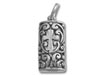 Cross Filigree Rectangle Charm