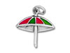Sterling Silver Enamel Umbrella Charm