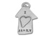 Sterling Silver I Love Family Charm