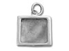 Square Silver Picture Frame Charm