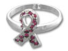 Breast Cancer Awareness Ribbon Ring