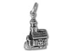 Sterling Silver Openable Church with 2 People Inside Charm