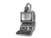 Sterling Silver Computer Charm
