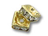 6mm Gold Plated Squaredelle 10pcs