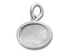 Sterling Silver Oval Picture Frame Charm