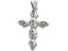 Peridot Cross Pendant