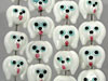 White Puppy Glass Beads