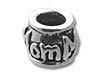"Mom" Silver Spacer Bead