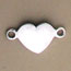 Engravable Polished Heart Link Disc