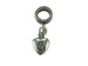 Silver Spacer Bead with Heart