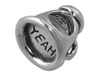 "Yeah" Megaphone Spacer Bead