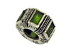 Peridot Rectanglar Cubic Zirconia Spacer Bead