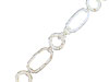 Hammered and Oval Circle Link Chain