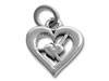 Small Heart within a Heart Charm