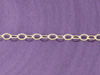 Delicate Flat Oval Gold Cable Chain