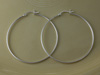 Silver 53mm Hoop Earrings