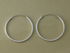 Silver 25mm Endless Hoop Earrings