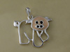 Cut out Enamel Pig Charm