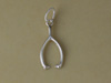 Silver Wishbone Charm