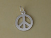 Silver Peace Sign Charm
