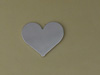 Silver Large Heart Stamping Blank