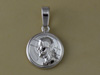 Shiny Round Jesus Charm